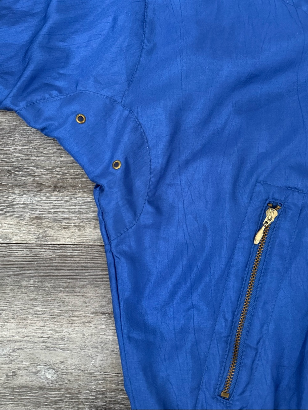 Vintage Tail Blue Windbreaker Tracksuit Jacket Pants Set M 80s 90s - Picture 7 of 11